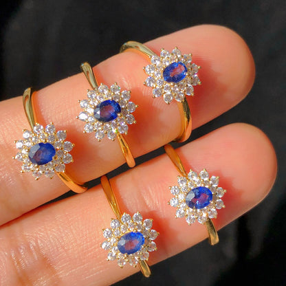 Floral Sapphire Ring 5930