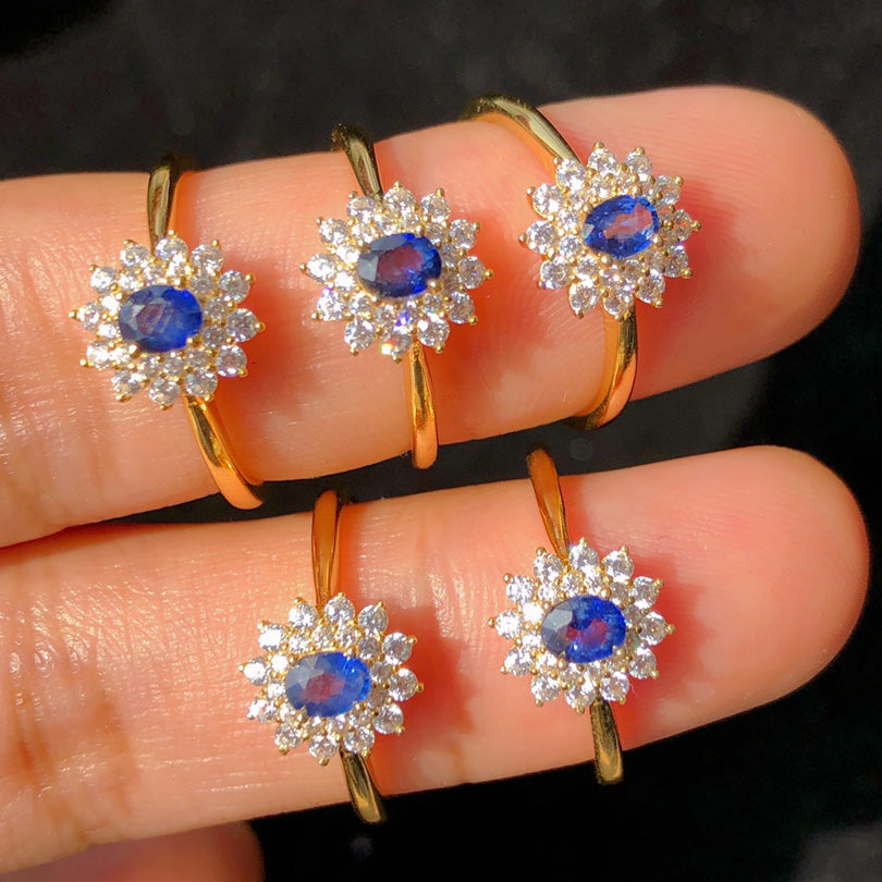 Floral Sapphire Ring 5930