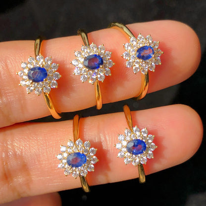 Floral Sapphire Ring 5930