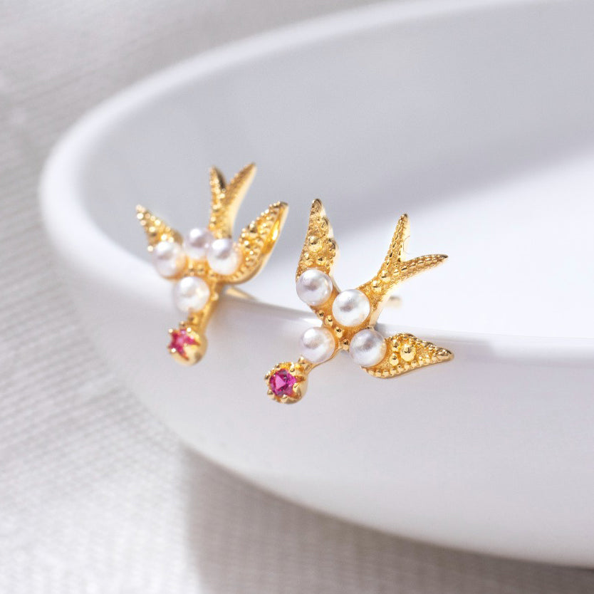 Pearl Swallow Earrings 5973