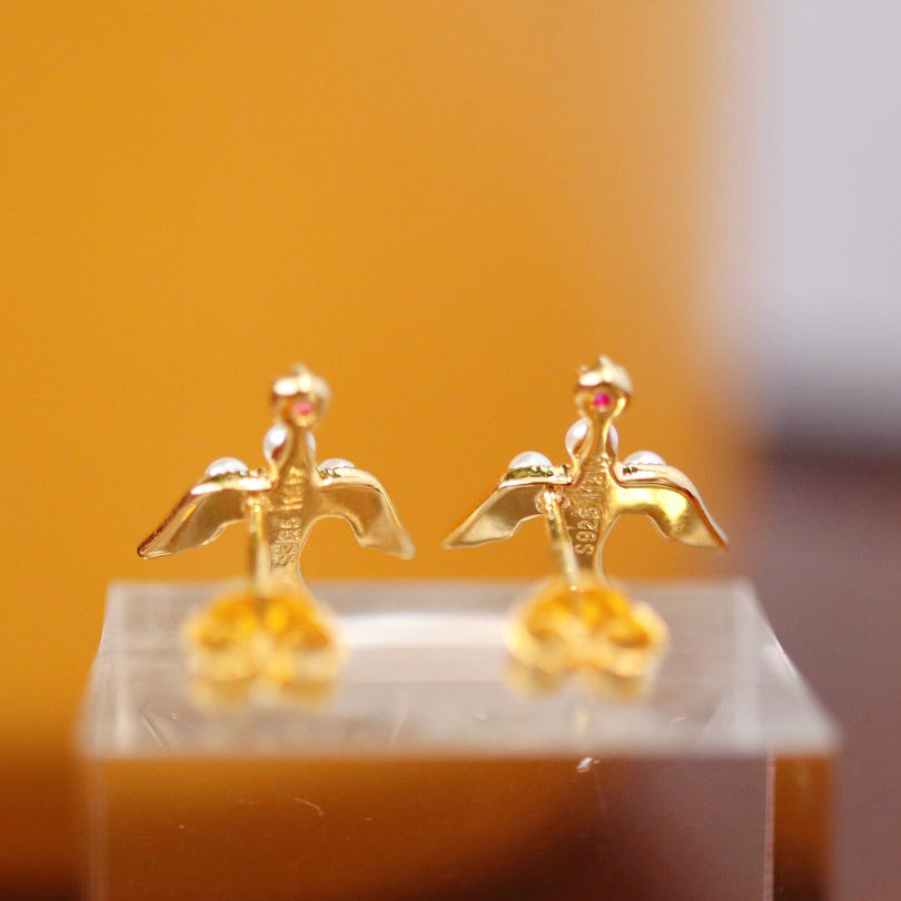 Pearl Swallow Earrings 5973