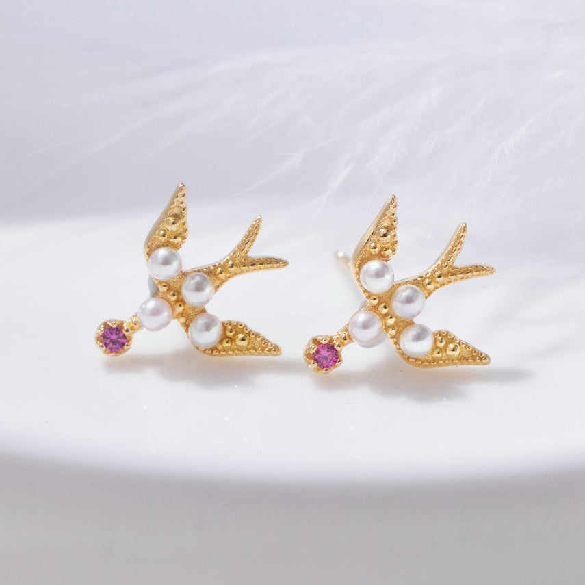 Pearl Swallow Earrings 5973