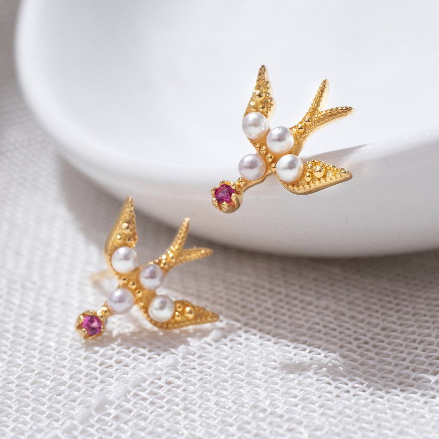 Pearl Swallow Earrings 5973
