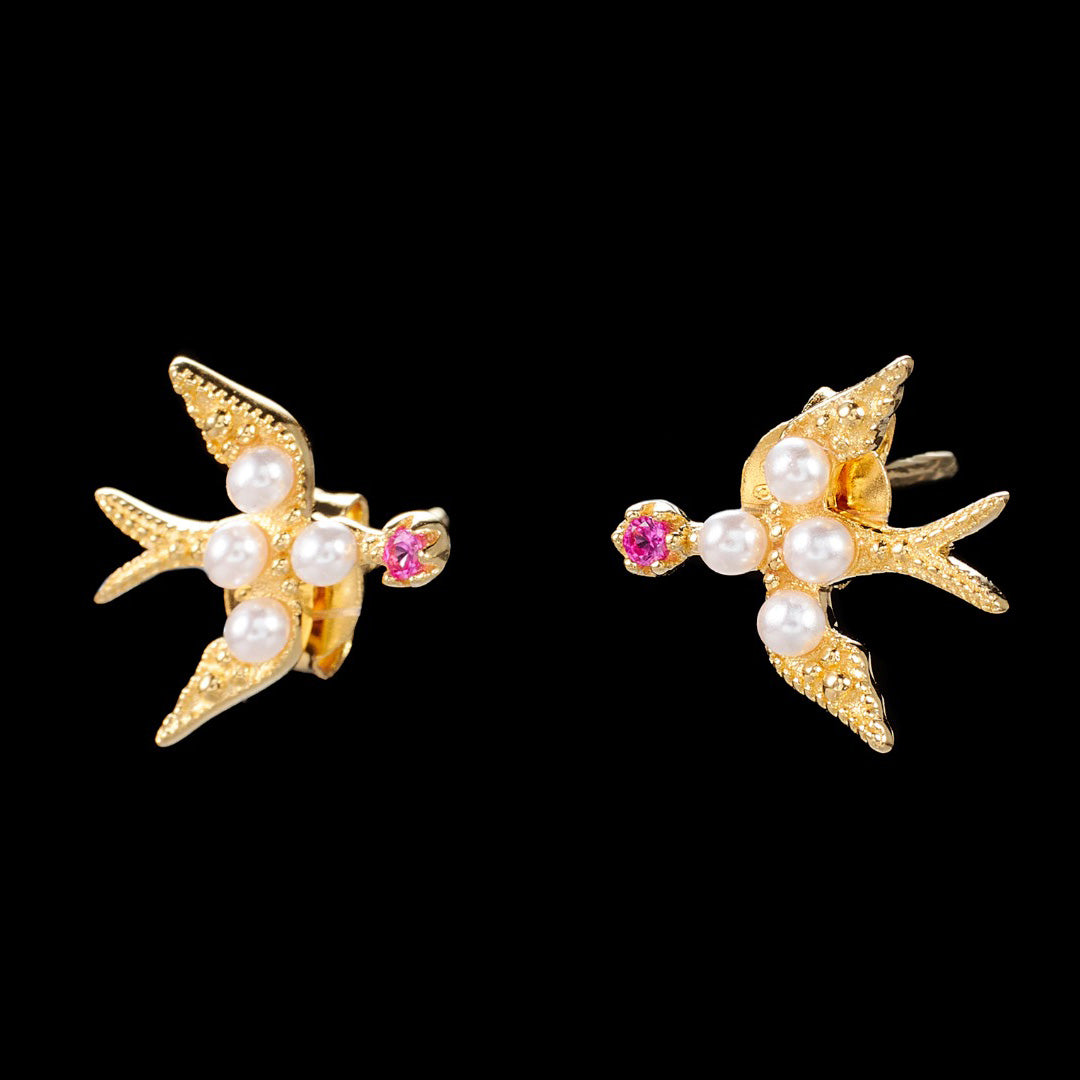 Pearl Swallow Earrings 5973