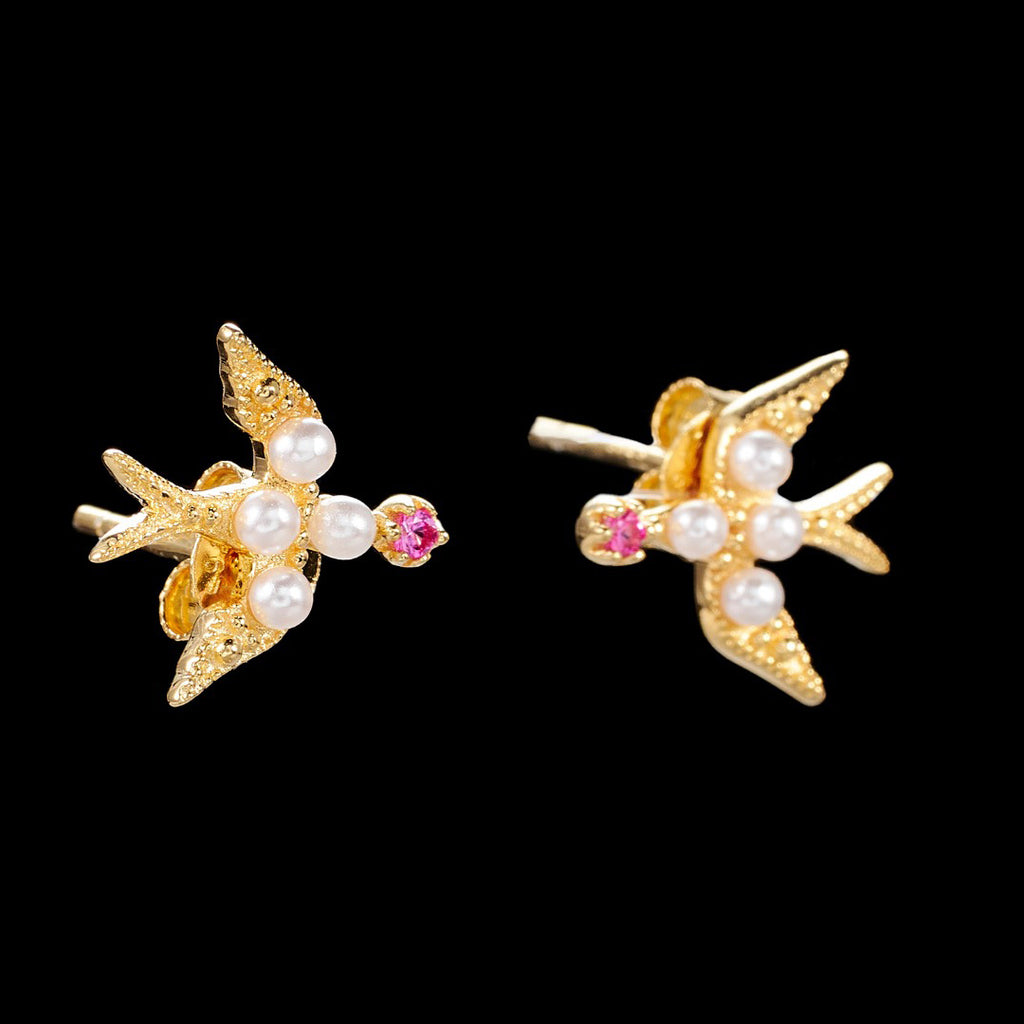 Pearl Swallow Earrings 5973