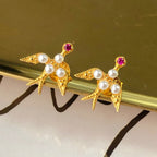 Pearl Swallow Earrings 5973
