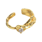 Alien Texture CZ Ring R1258