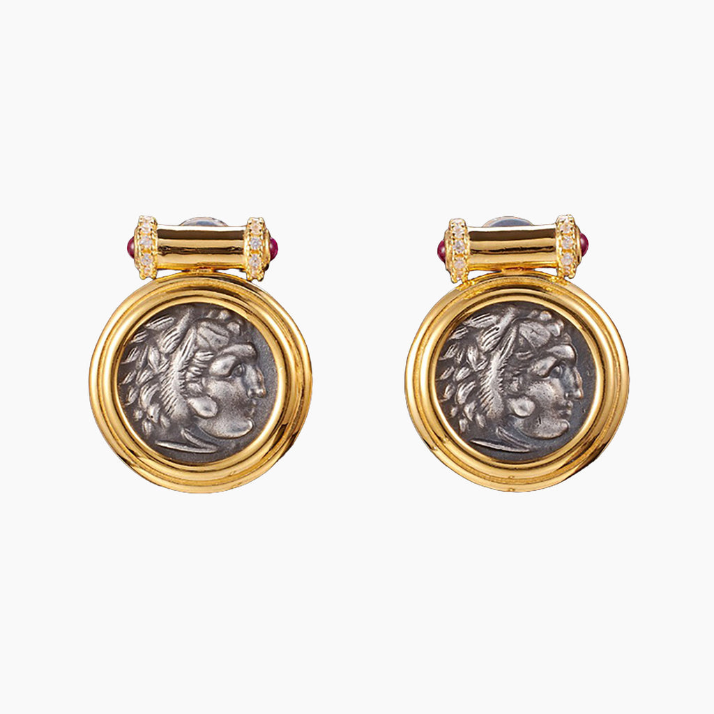 Hercules Coin Earrings