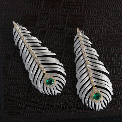 Pine Leaf Long Earrings 6162