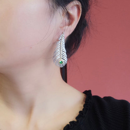 Pine Leaf Long Earrings 6162