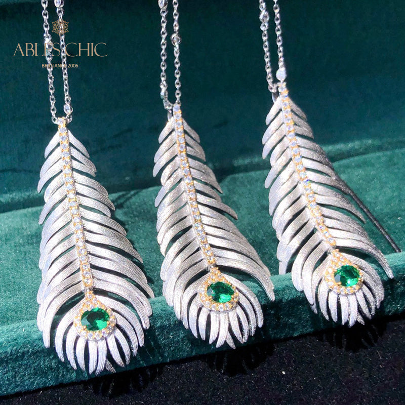 Brushed Pine Needle Necklace 6164