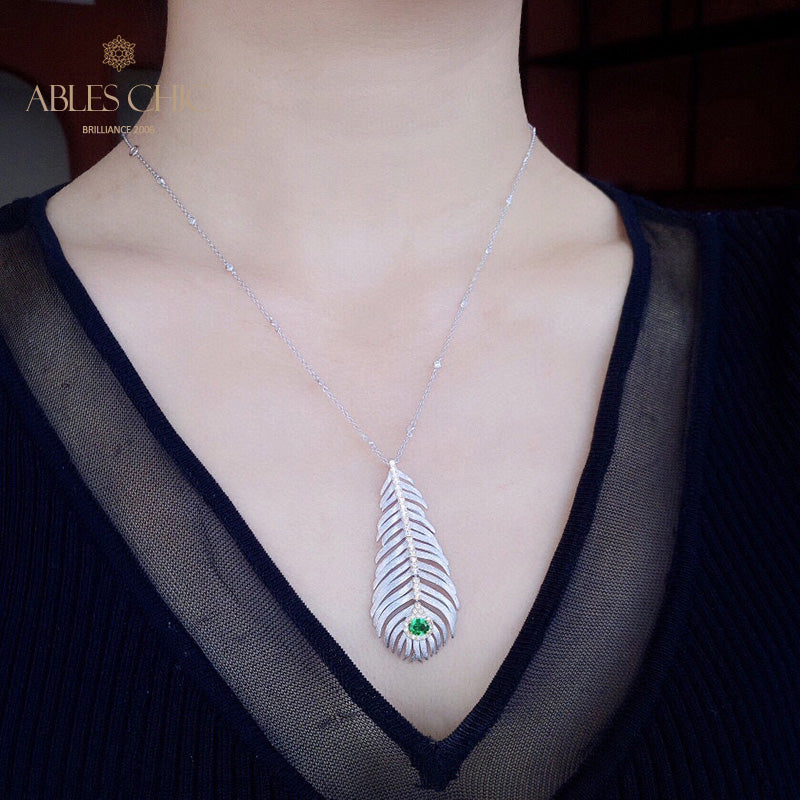 Brushed Pine Needle Necklace 6164