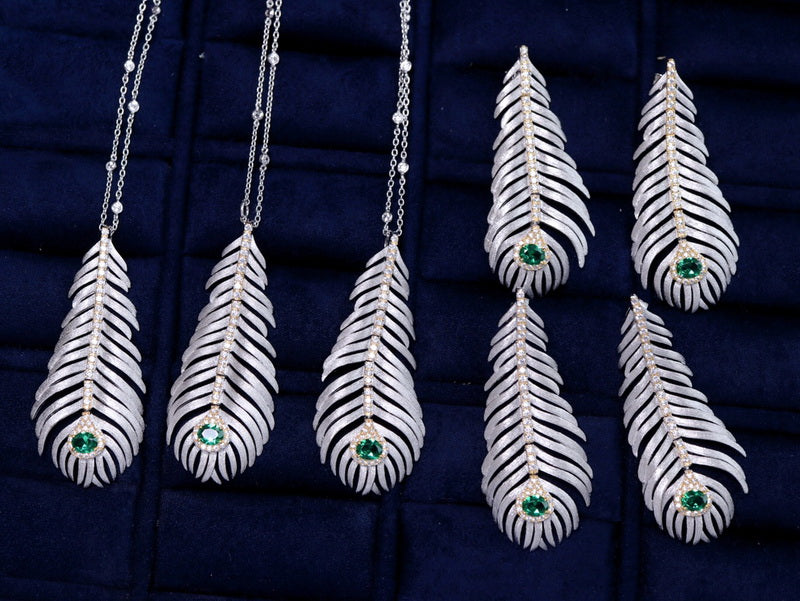 Brushed Pine Needle Necklace 6164