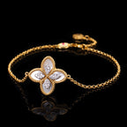 Shell Agate Clover Bracelet 6168