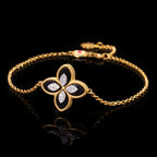 Shell Agate Clover Bracelet 6168