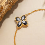 Shell Agate Clover Bracelet 6168