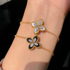 Shell Agate Clover Bracelet 6168