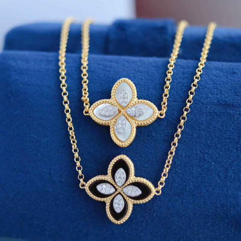 Shell Agate Clover Bracelet 6168