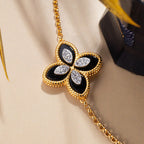 Shell Agate Clover Bracelet 6168