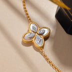 Shell Agate Clover Bracelet 6168