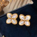 Agate Clover Earrings 6169