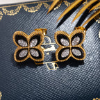 Agate Clover Earrings 6169