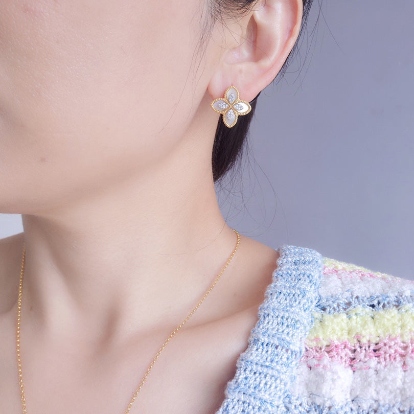Agate Clover Earrings 6169