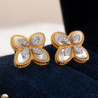 Agate Clover Earrings 6169