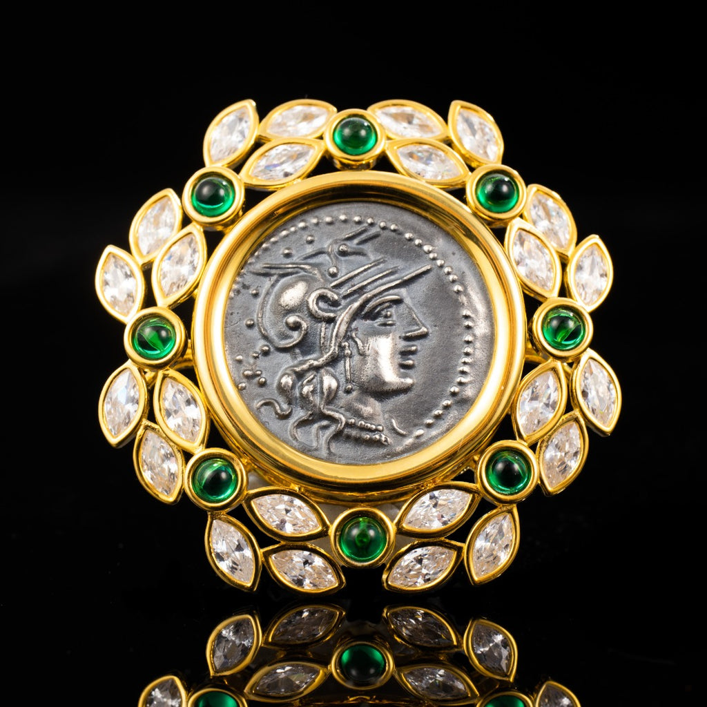 Roman Coin Garland Pendant 6177