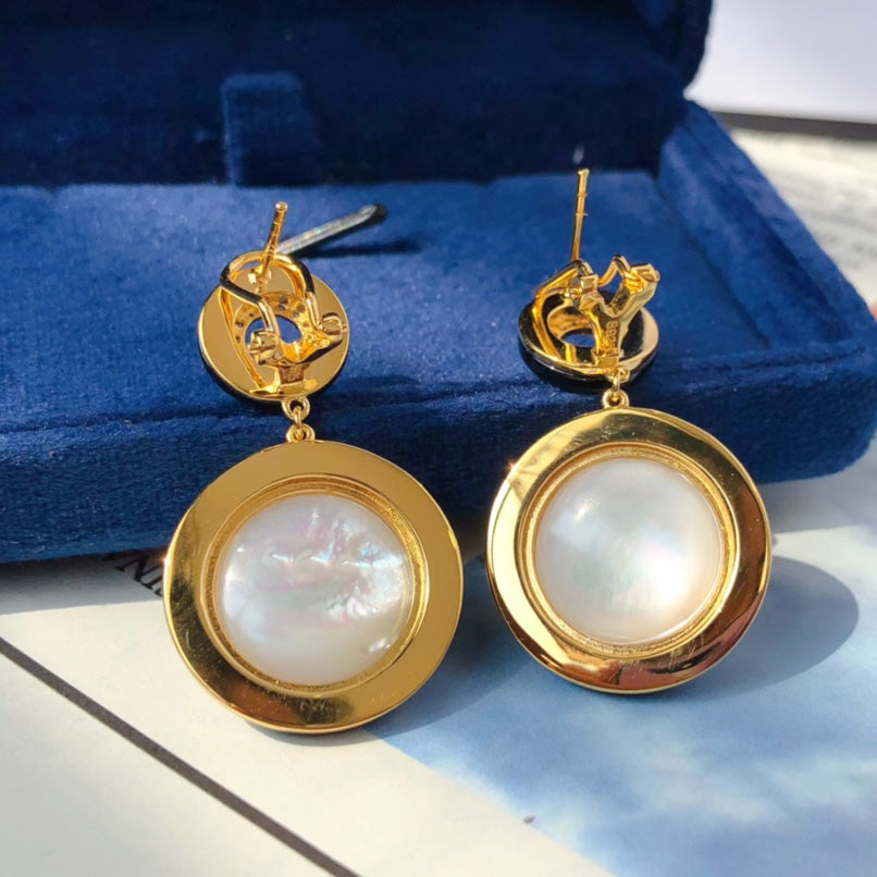 Seawater Pearl Black Earrings 6180