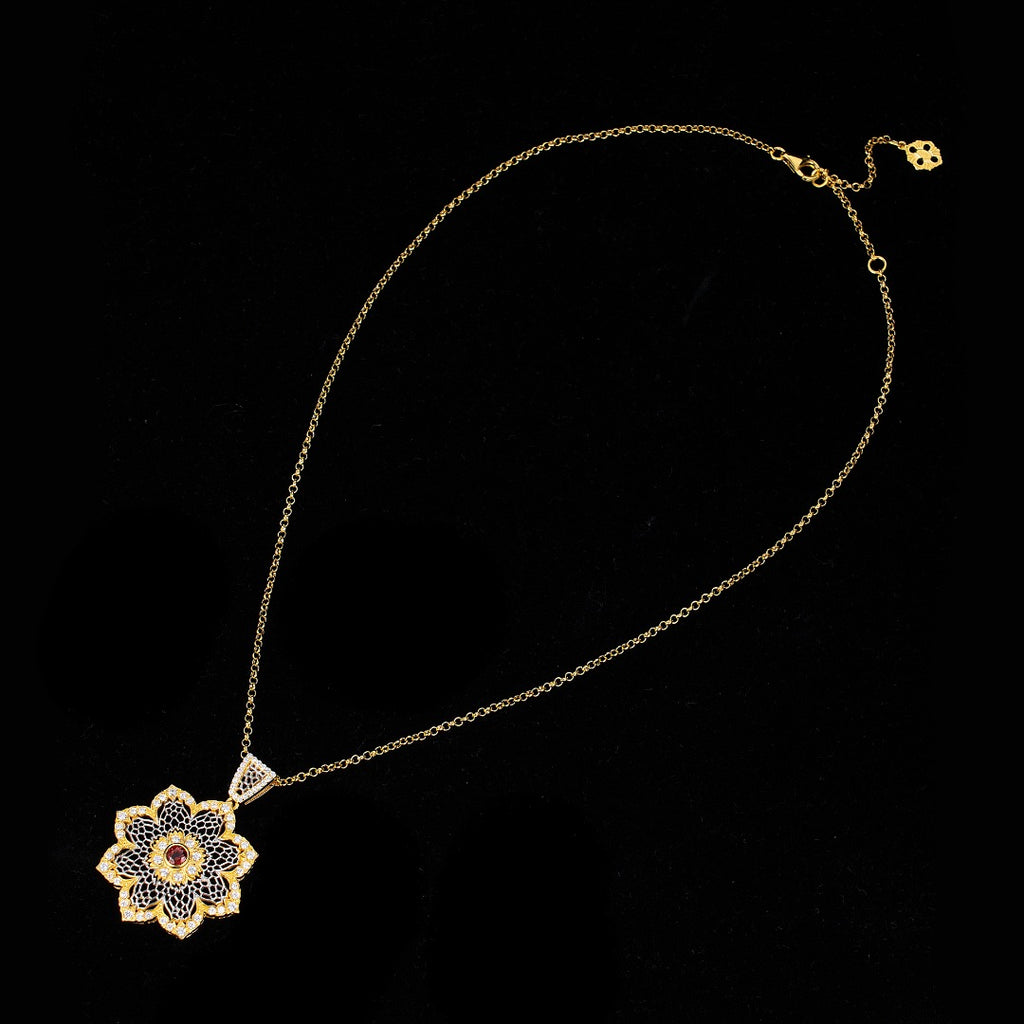 Airy Flower Necklace 6190