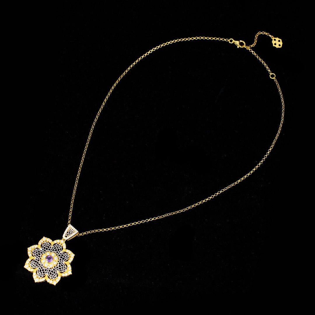 Airy Flower Necklace 6190