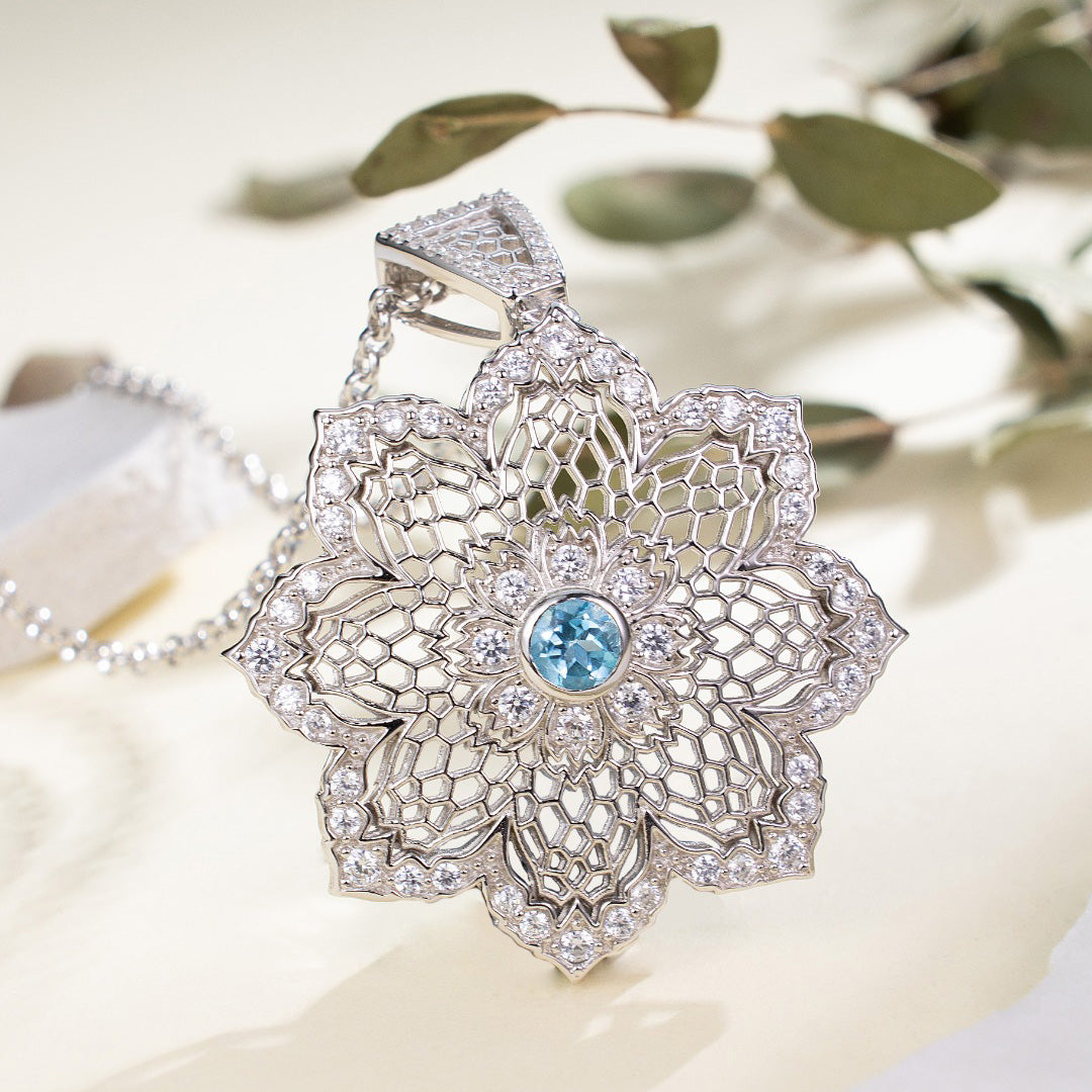 Airy Flower Necklace 6190