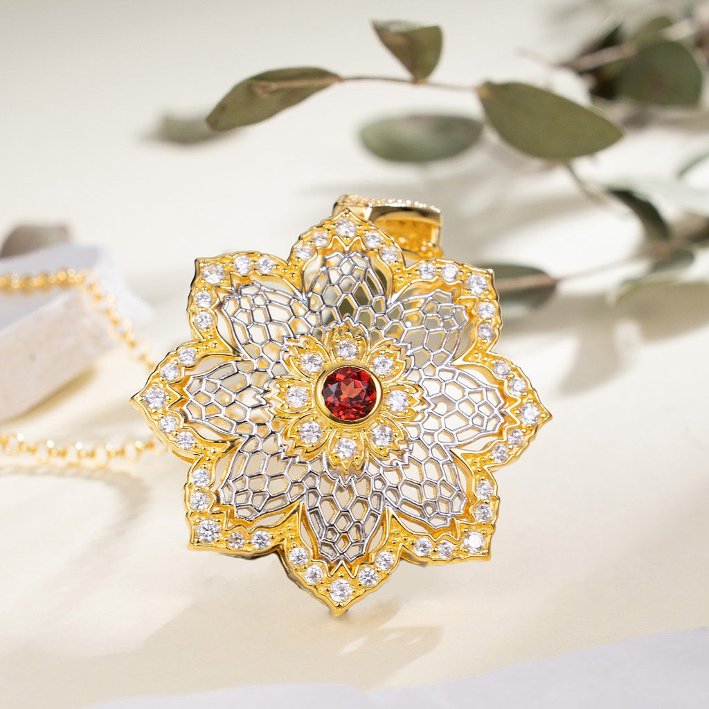 Airy Flower Necklace 6190