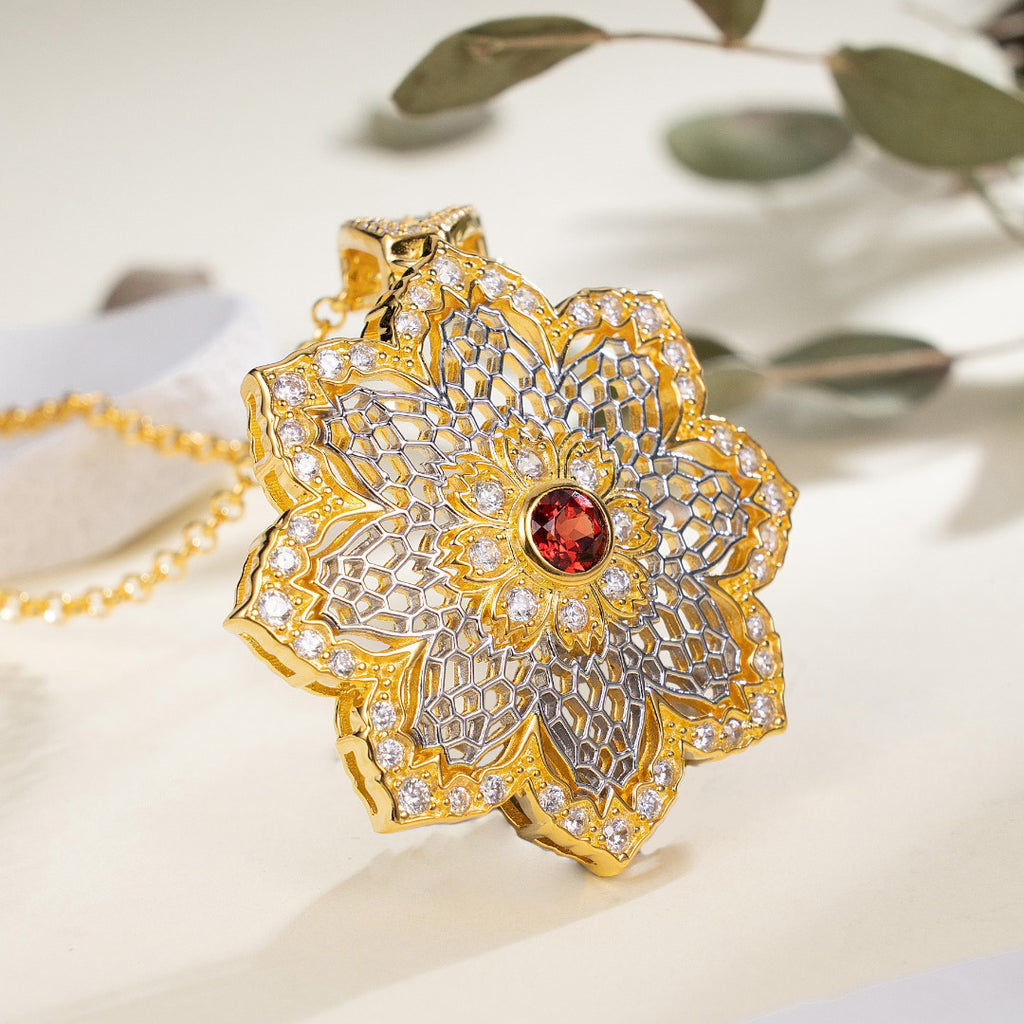 Airy Flower Necklace 6190