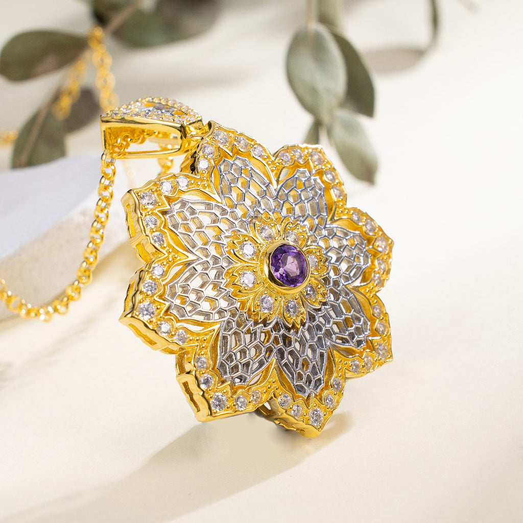 Airy Flower Necklace 6190