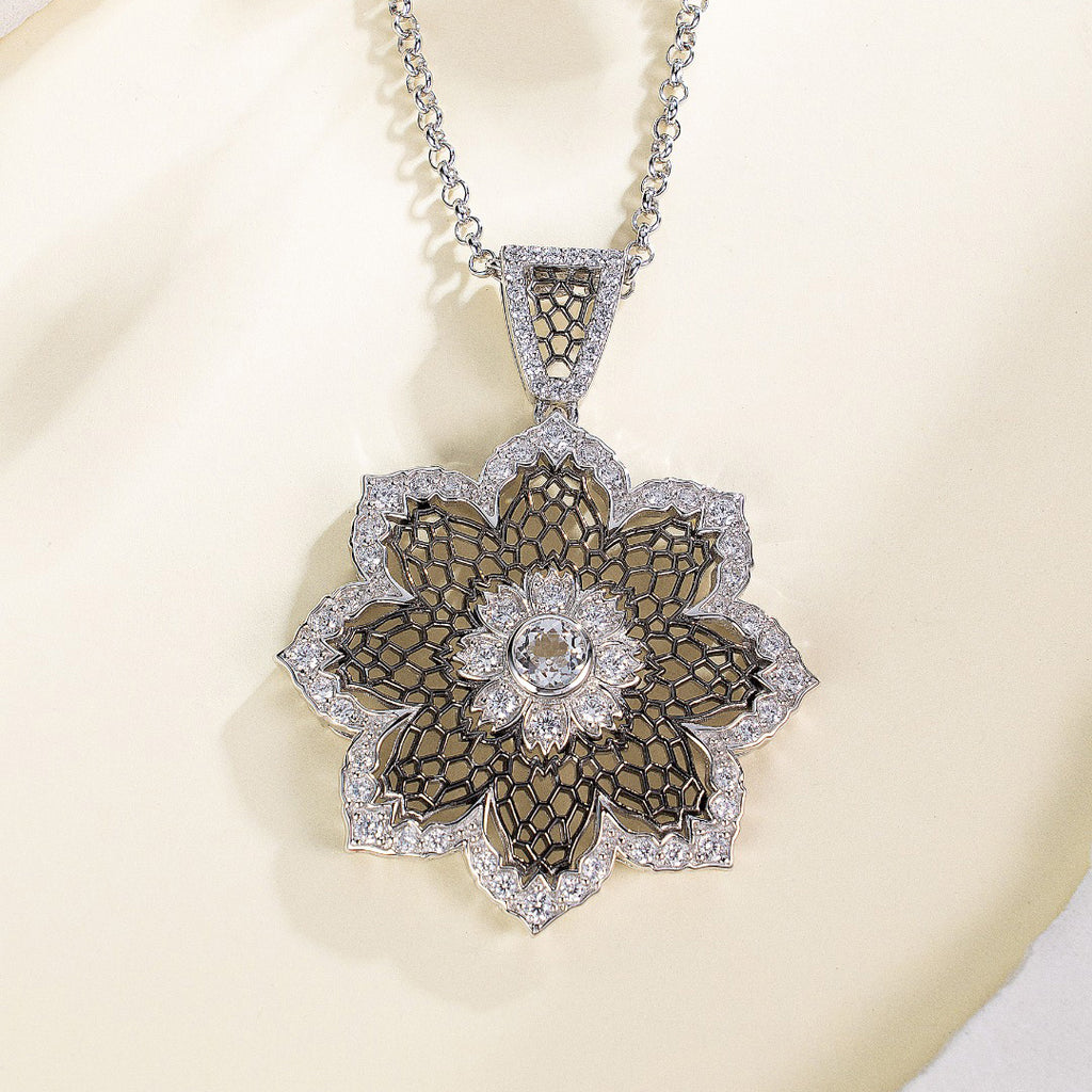 Airy Flower Necklace 6190