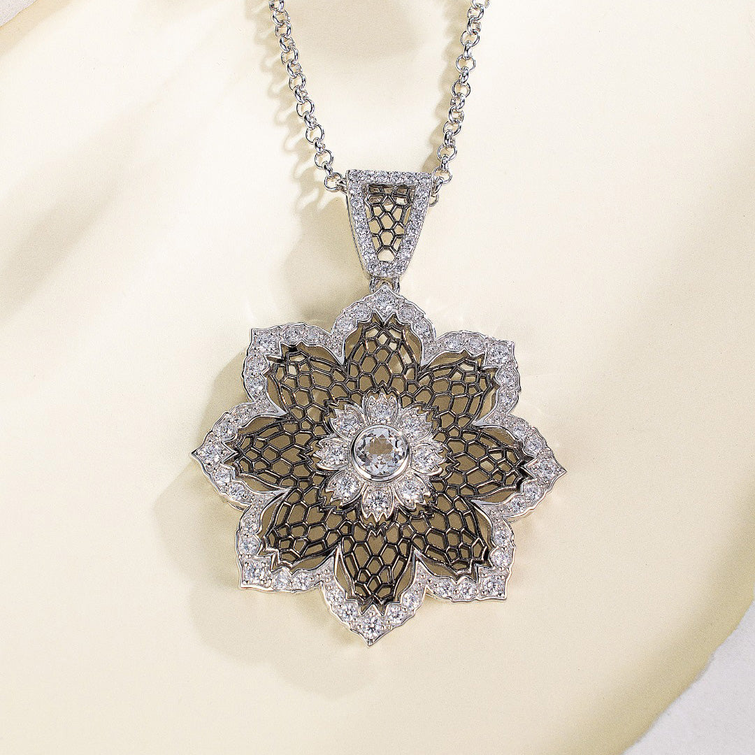 Airy Flower Necklace 6190