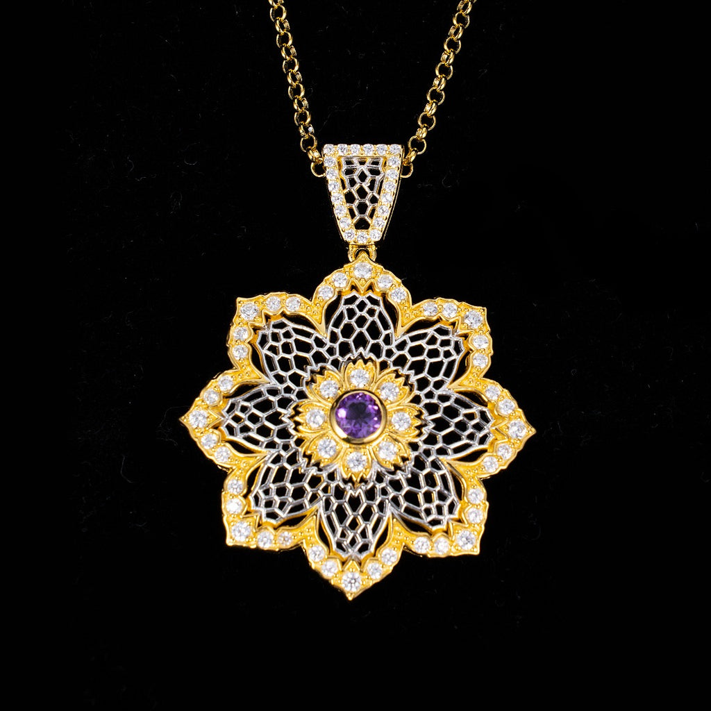 Airy Flower Necklace 6190