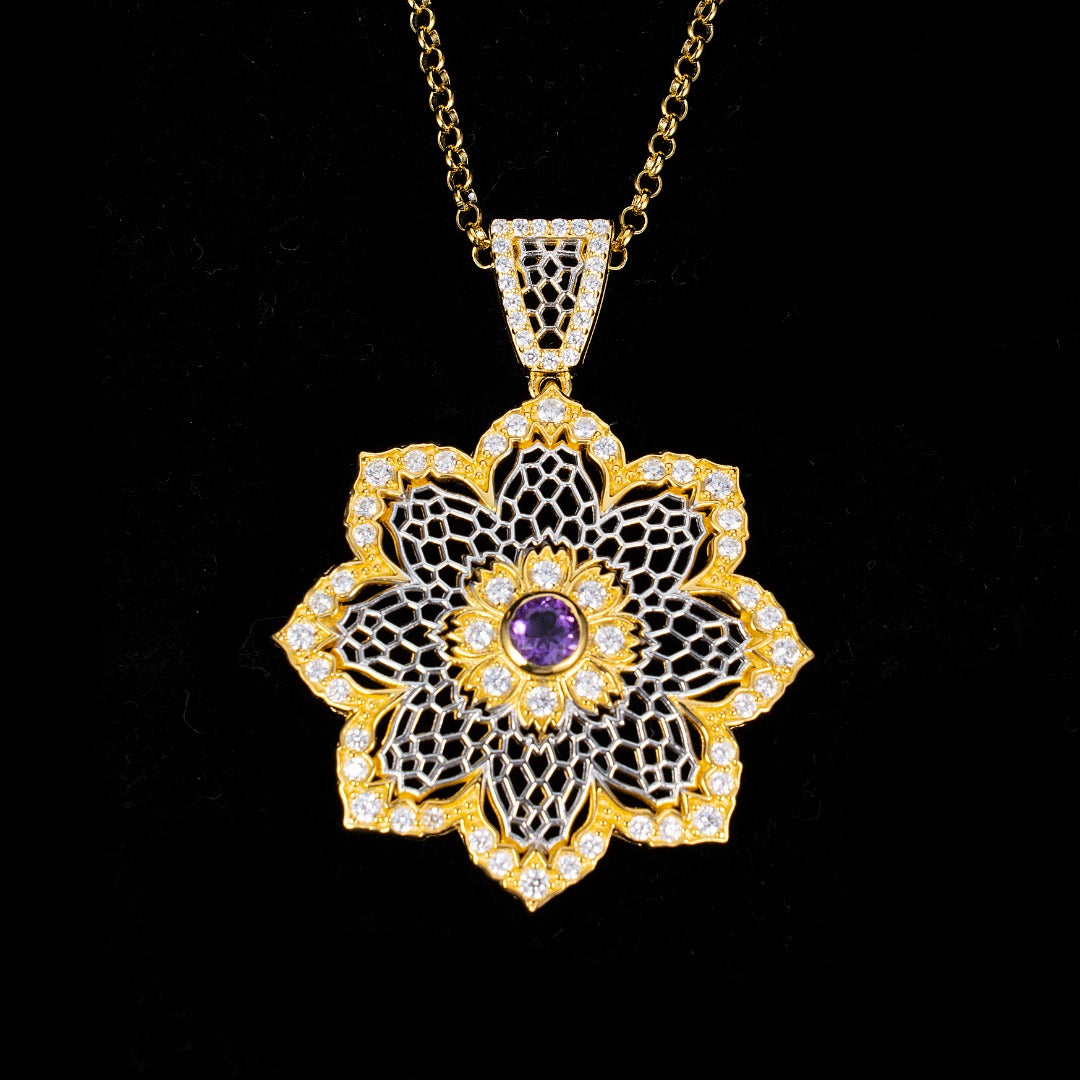 Airy Flower Necklace 6190