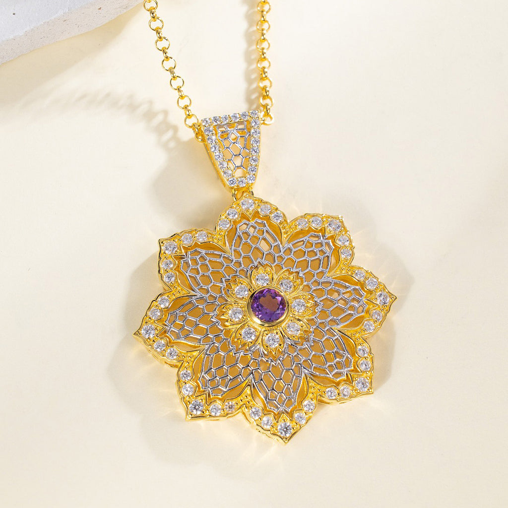 Airy Flower Necklace 6190