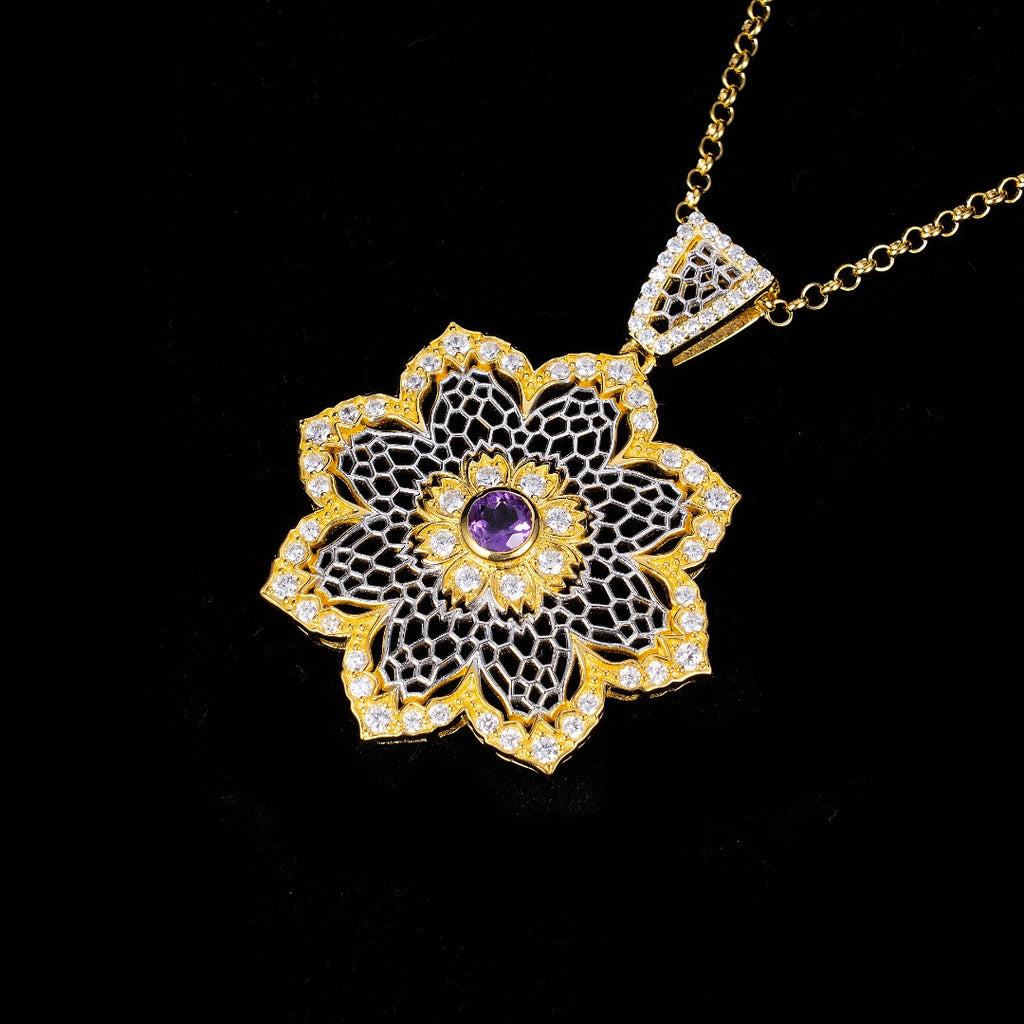 Airy Flower Necklace 6190