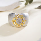 Topaz Floral Silky Ring 6191