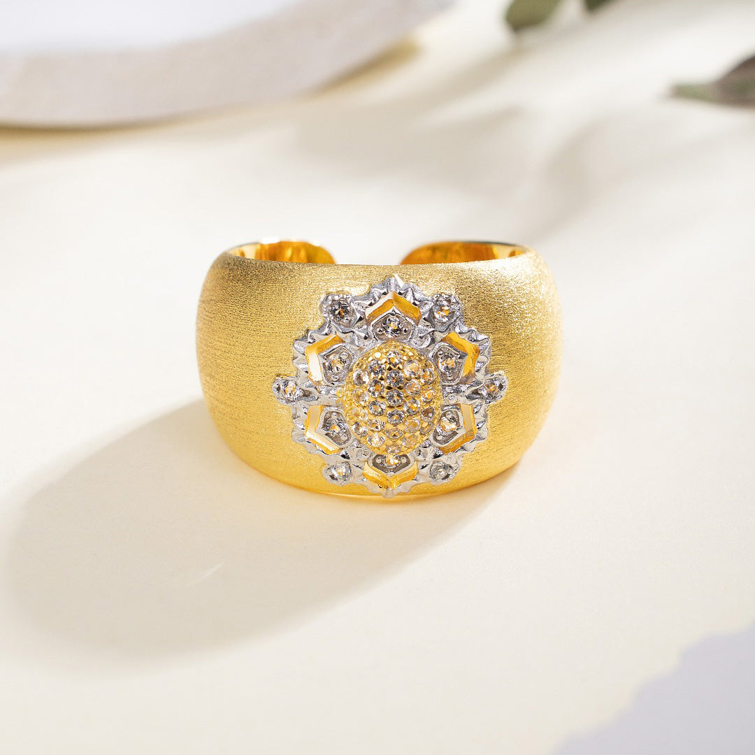 Topaz Floral Silky Ring 6191