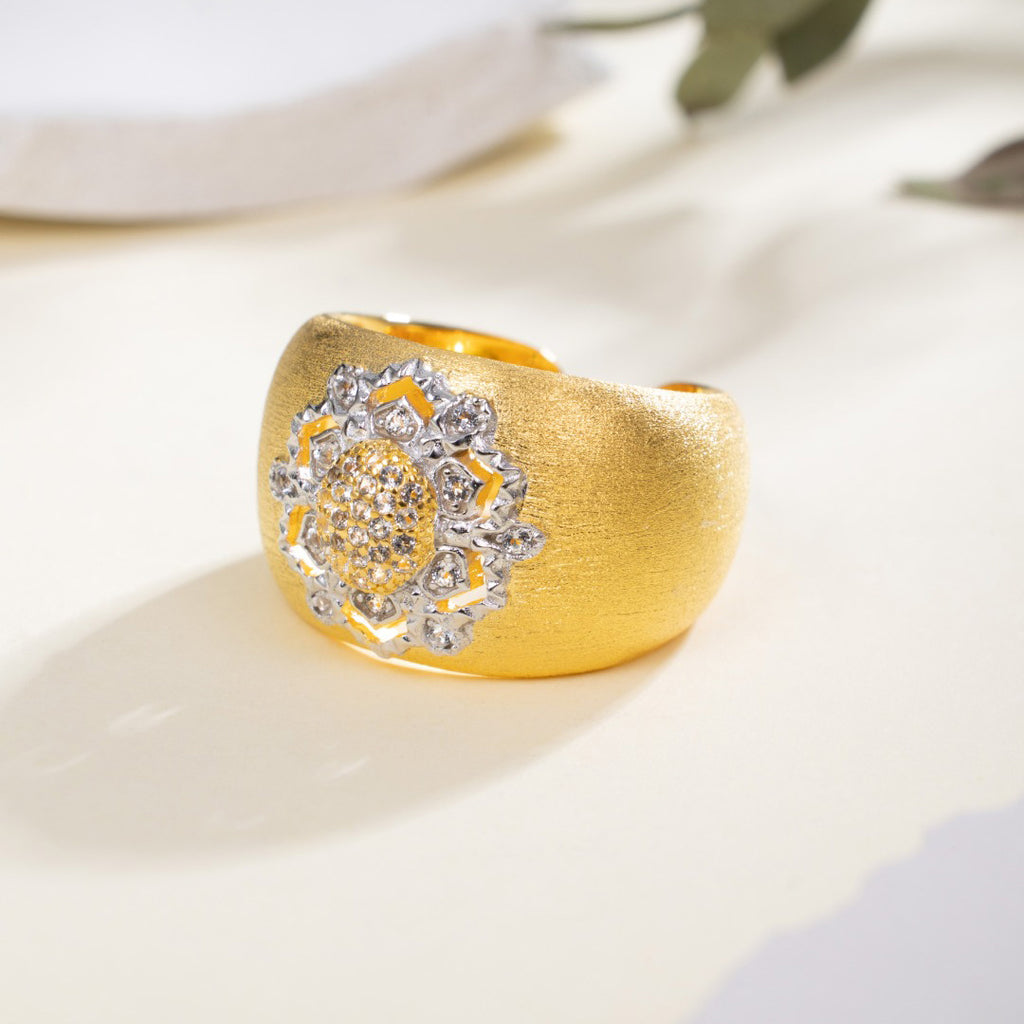 Topaz Floral Silky Ring 6191