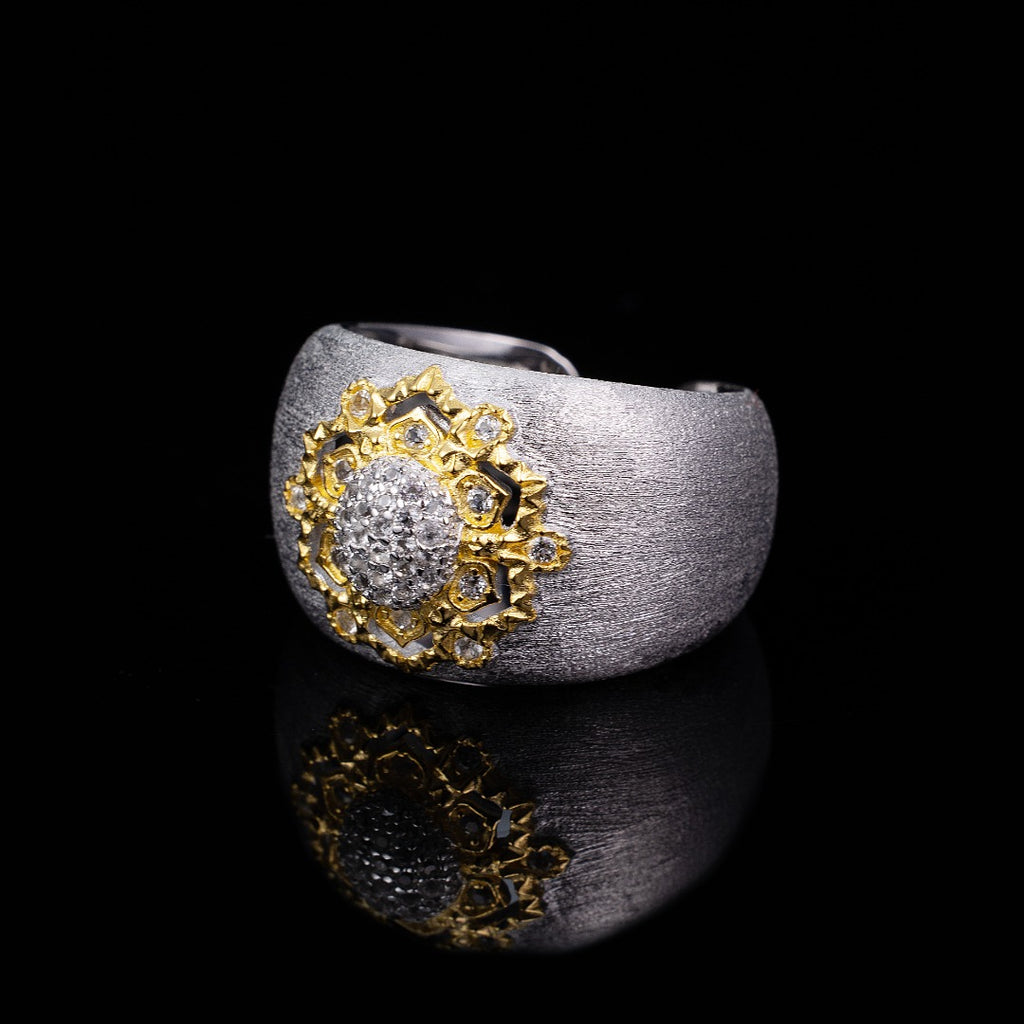 Topaz Floral Silky Ring 6191