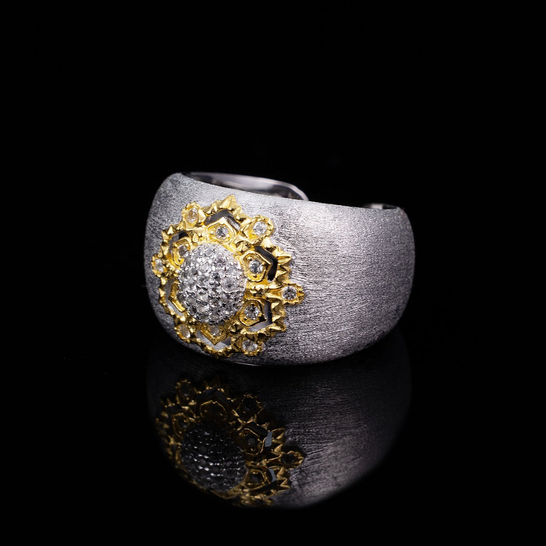 Topaz Floral Silky Ring 6191