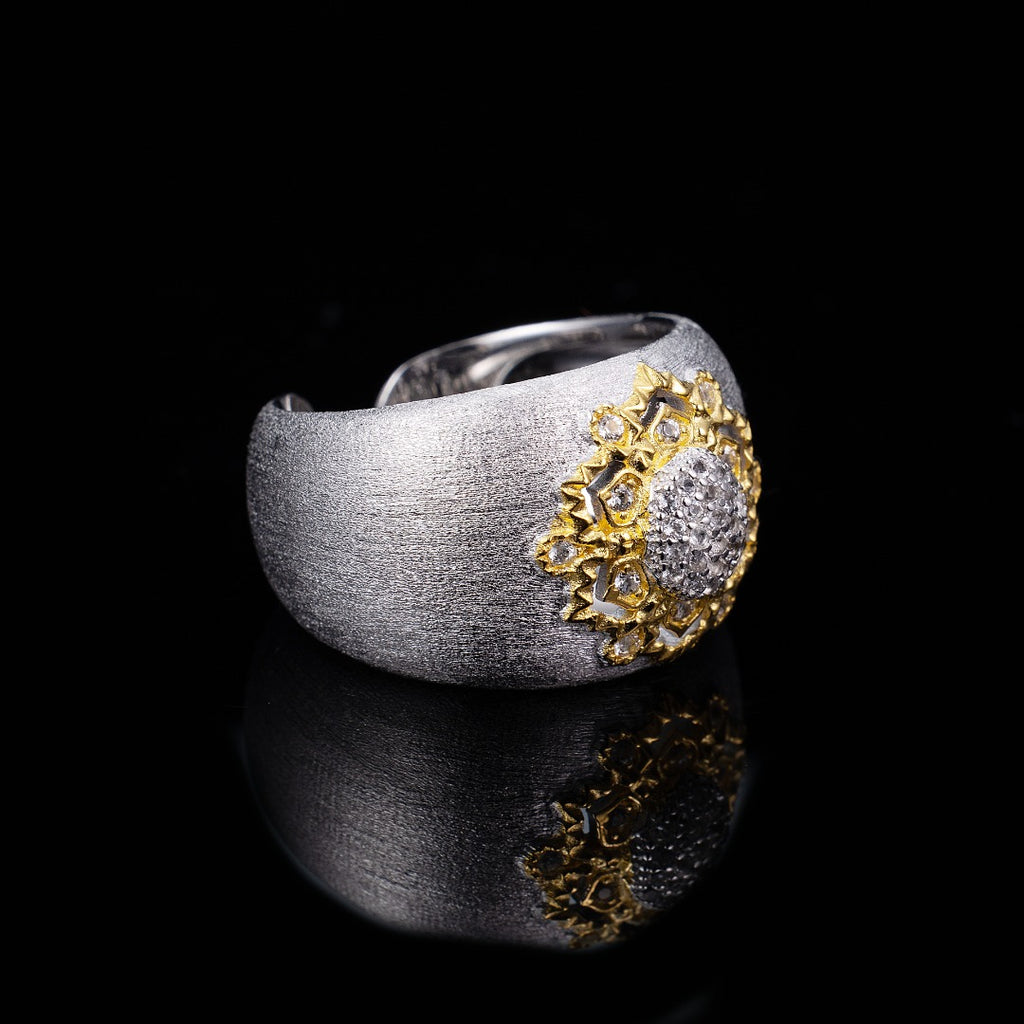 Topaz Floral Silky Ring 6191