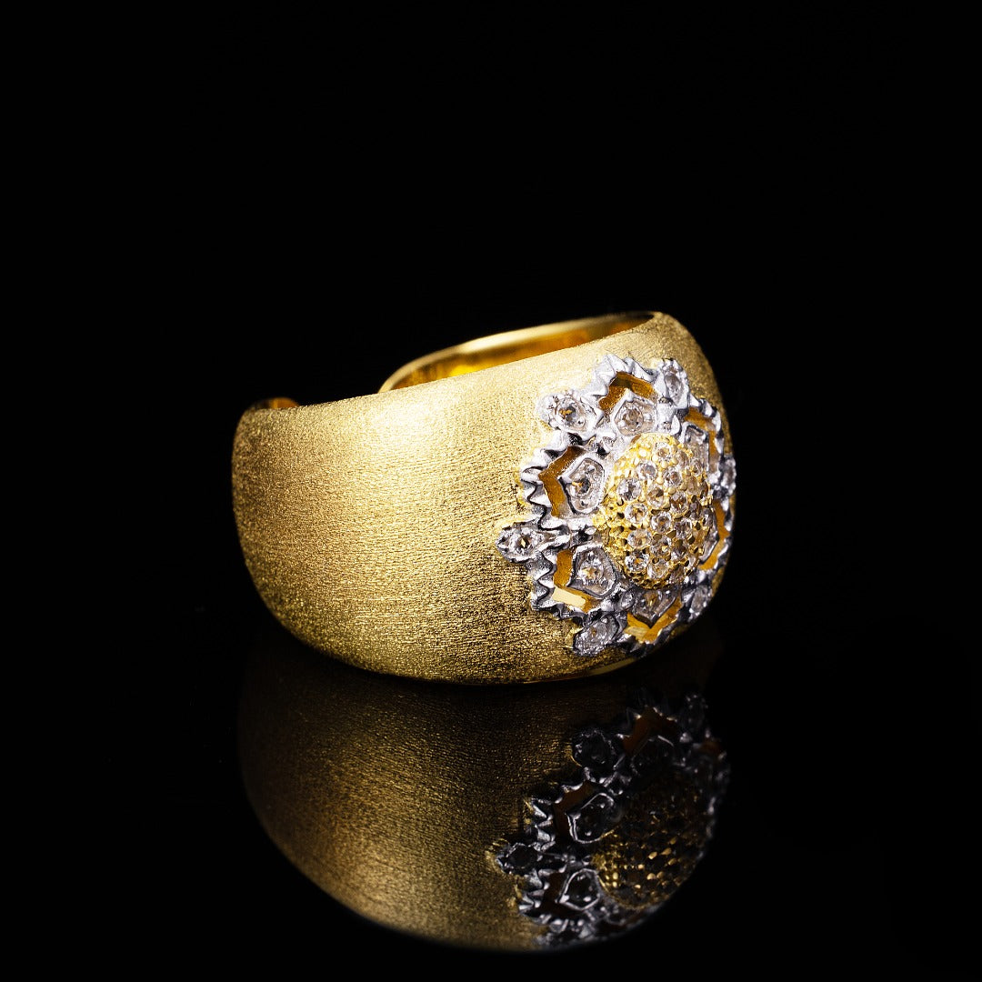 Topaz Floral Silky Ring 6191