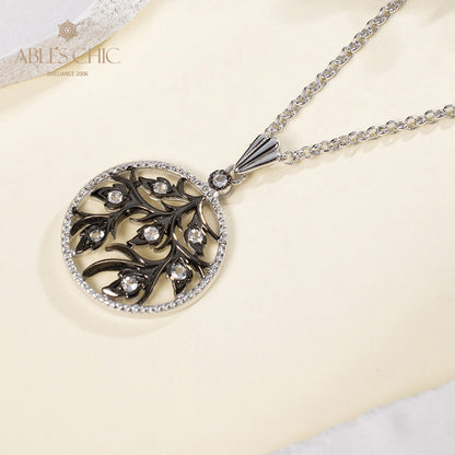 Two Tone Bouquet Necklace 6192